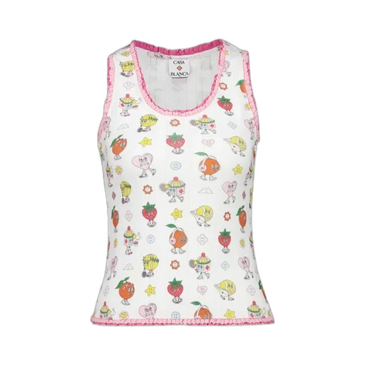 Lotus Leaf Pattern Cartoon Printed Vest