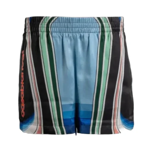 Striped Graphic Shorts
