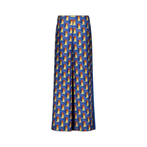 L'arche De Nuit Printed Wide Leg Trousers