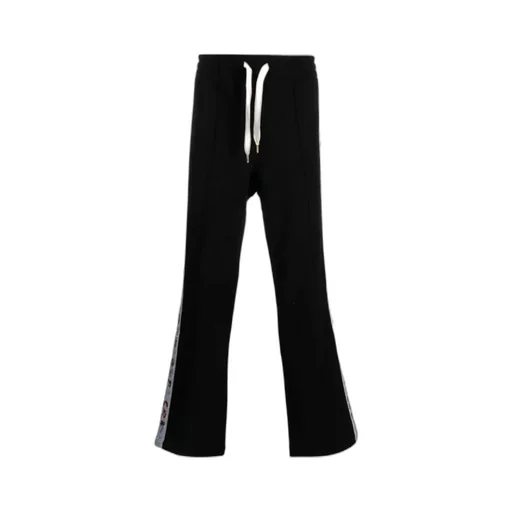 Embroidered Cotton Track Pants