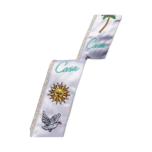 Embroidered Cotton Track Pants