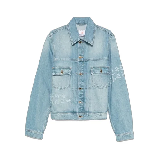 Graffiti Effect Denim Jacket