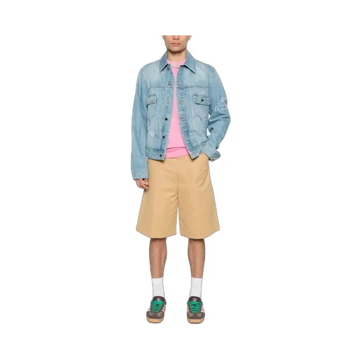 Graffiti Effect Denim Jacket