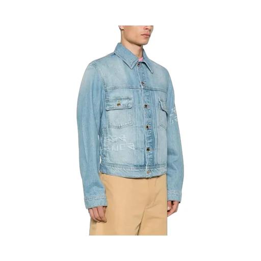 Graffiti Effect Denim Jacket