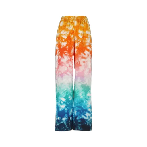 Straight-Leg Satin Trousers