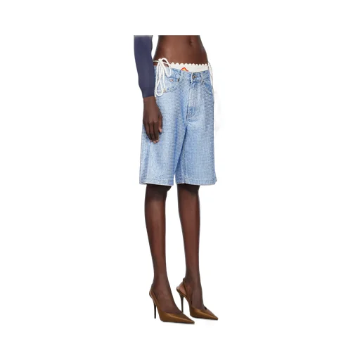 Embellished Denim Shorts