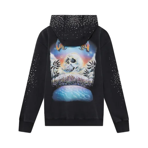 La Premonition Hotfix Printed Zipped Hoodie