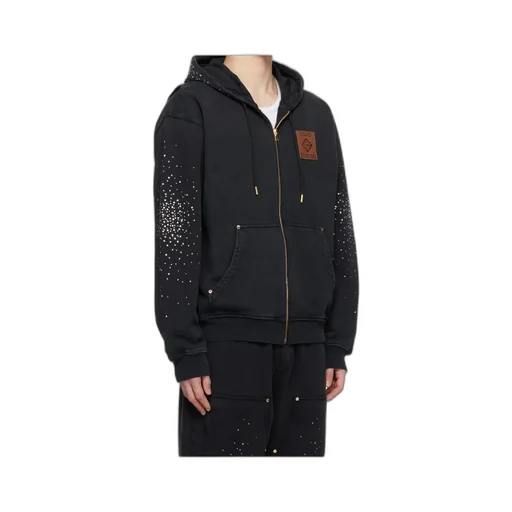 La Premonition Hotfix Printed Zipped Hoodie
