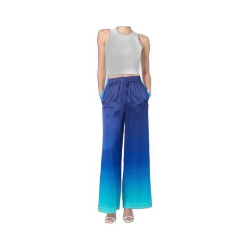 Morning City View Monogram Jacquard Trousers