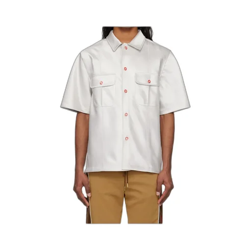Short Sleeve Satin Shirt