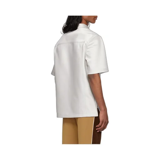 Short Sleeve Satin Shirt