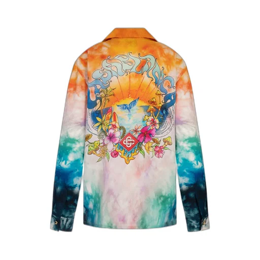 Surf Trip Long Sleeve Satin Shirt