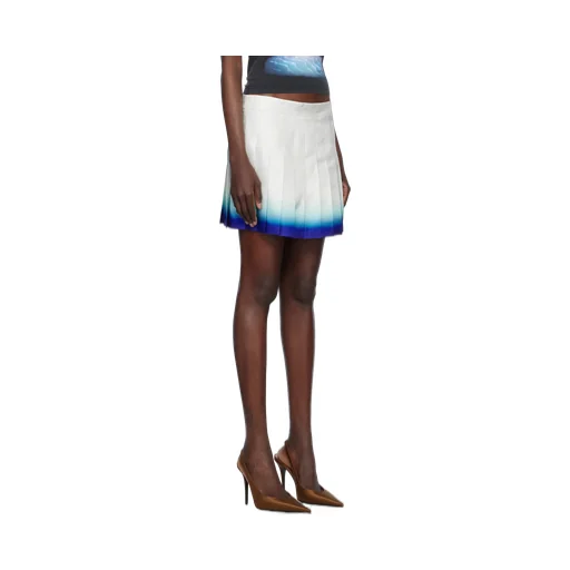 Casa Way Skate Pleated Satin Skirt