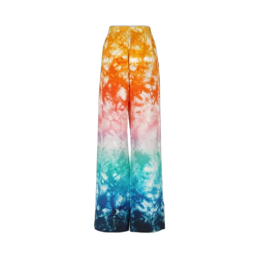 Straight-Leg Satin Trousers