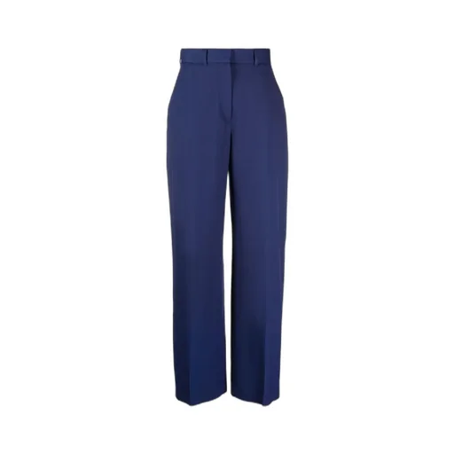 Pressed Crease Wide-Leg Trousers