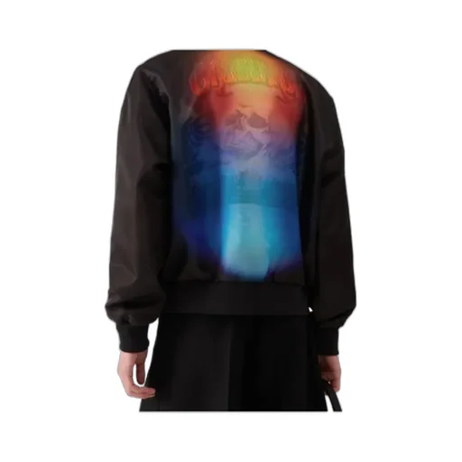 Organza Gradient Bomber Jacket