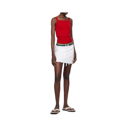 Textured Velour Tennis Skirt
