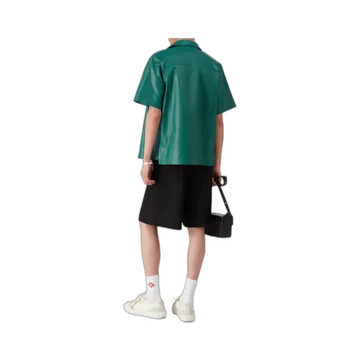 Leather Short Sleeve Shirt