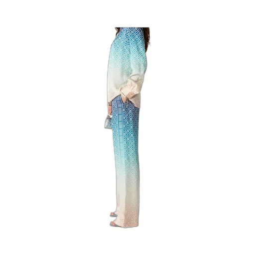 Gradient Jacquard Casual Pants
