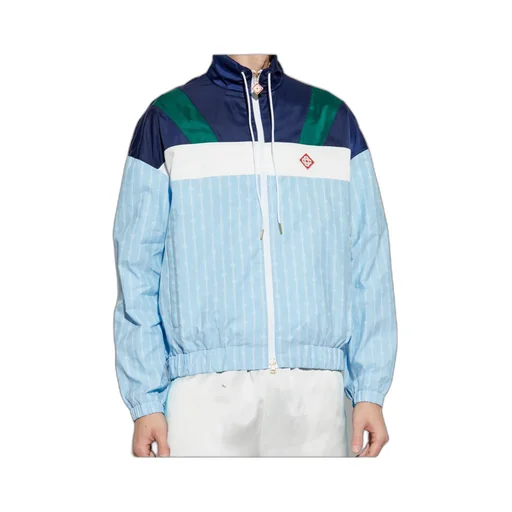 Pinstripe Pattern Track Jacket