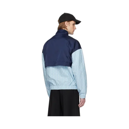 Pinstripe Pattern Track Jacket