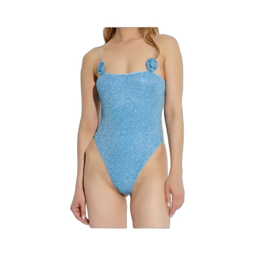 Metallic Finish One Piece Swimsuit