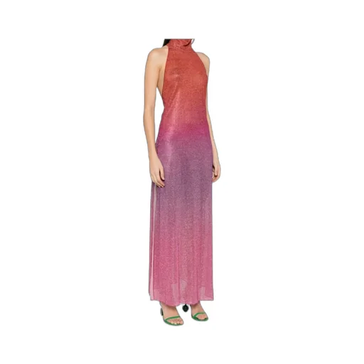 Lurex Halterneck Midi Dress