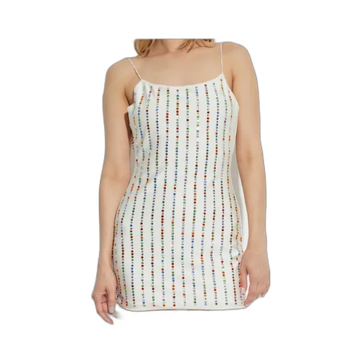 Rhinestone-Embellished Minidress
