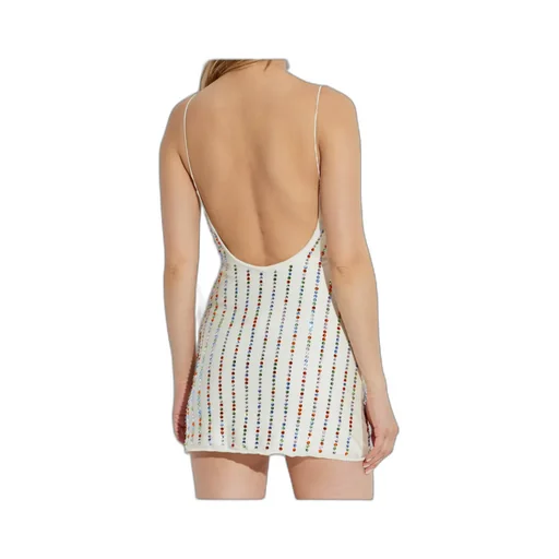 Rhinestone-Embellished Minidress