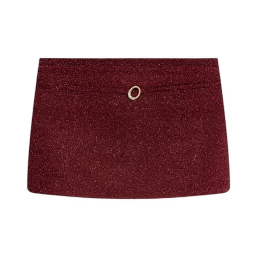 Logo Embellished Mini Swim Skirt
