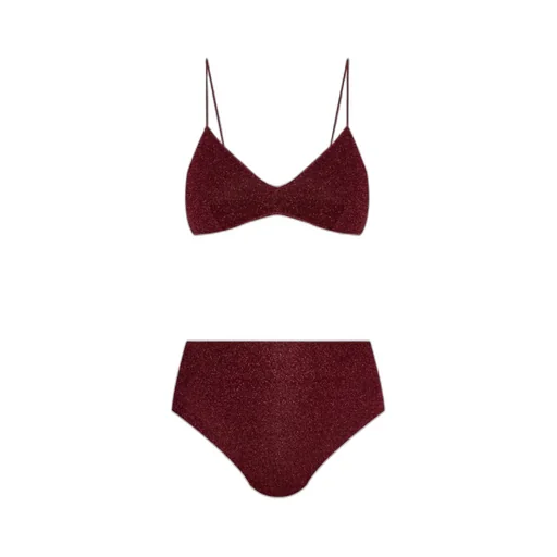 Lurex High-Rise Bikini Set