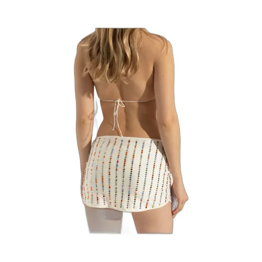 Crystal-Embellished Mini Skirt