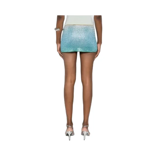 Lurex Unlined Mini Skirt