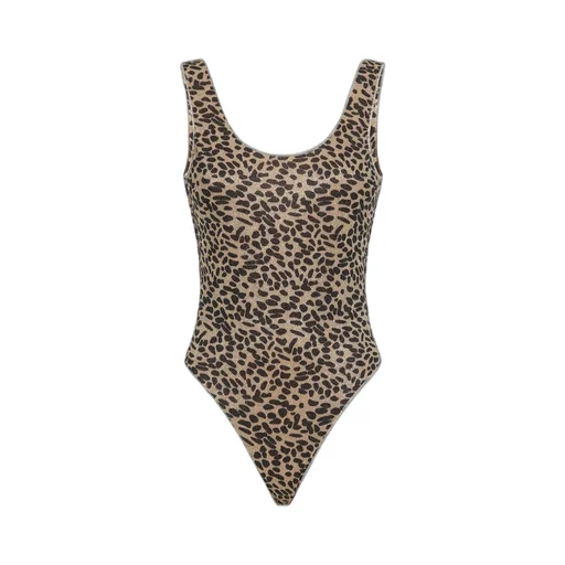 Leopard-Printed One-Piece Swimsuit