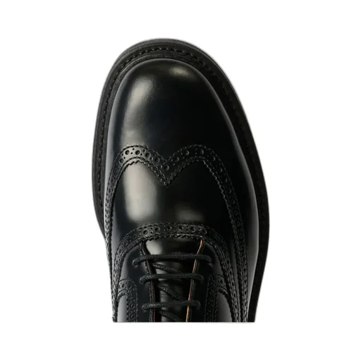 Leather Lace-Up Oxford Shoes