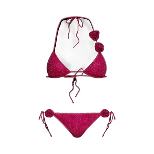 Rose-Appliqué Bikini