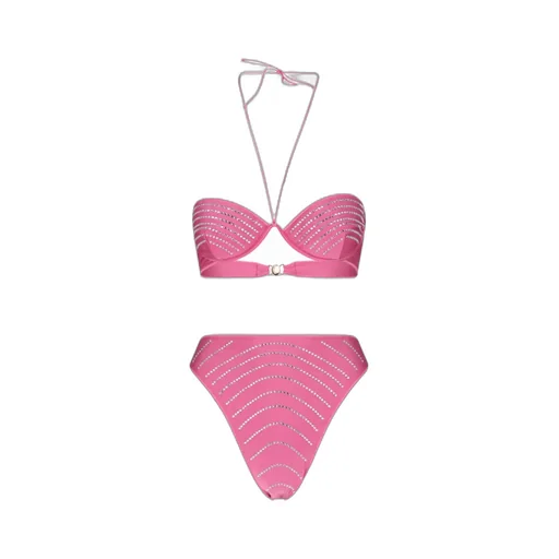 Embellished Halterneck Bikini Set