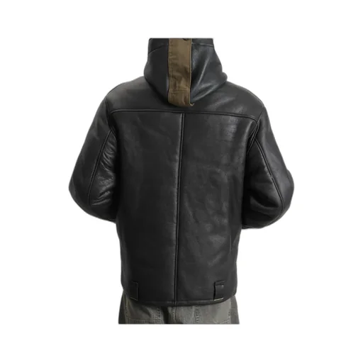 Blizzard Hooded Leather Jacket