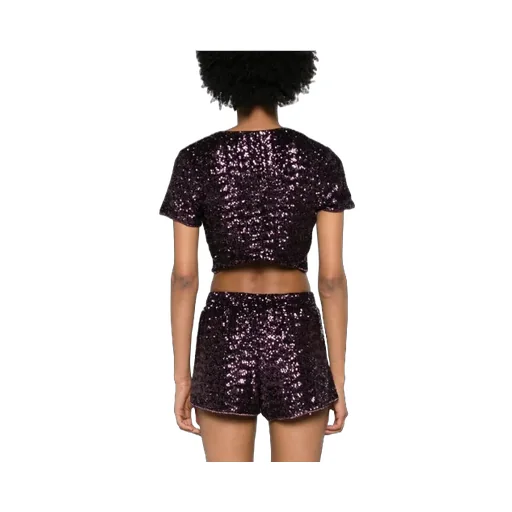 Sequinned Cropped Cardigan