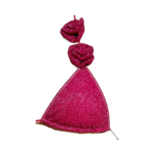Rose-Appliqué Bikini