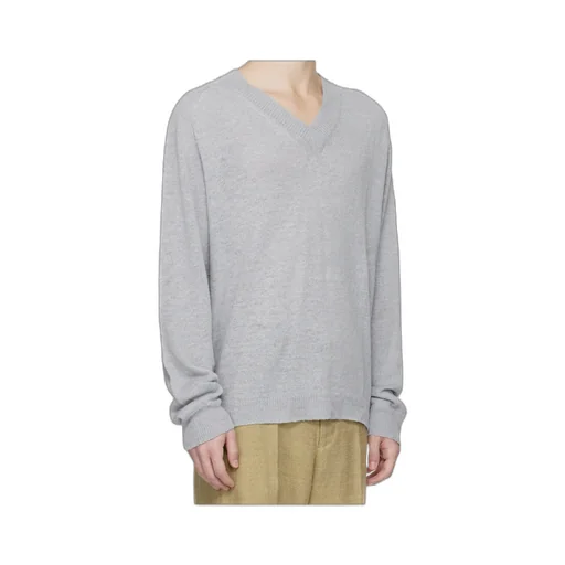 V-Neck Long-Sleeved Sweater