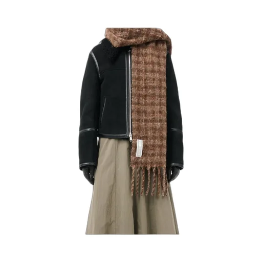 Estate Checked Fringed Scarf