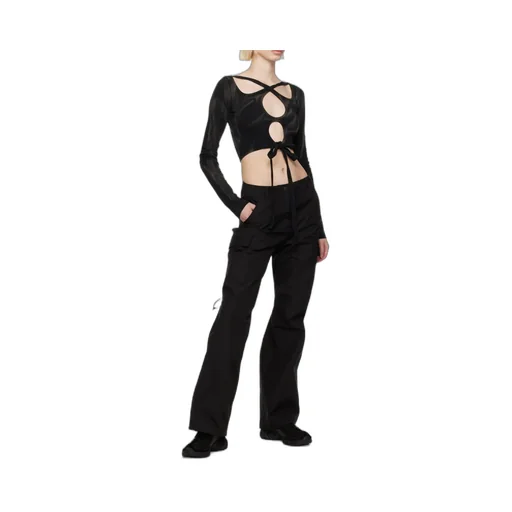 Wide-Leg Cargo Trousers
