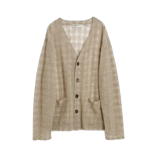 Checked Cardigan