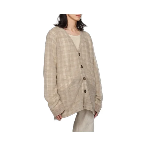 Checked Cardigan