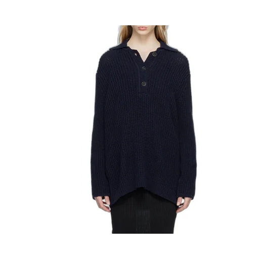 Lapel Long-Sleeved Sweater