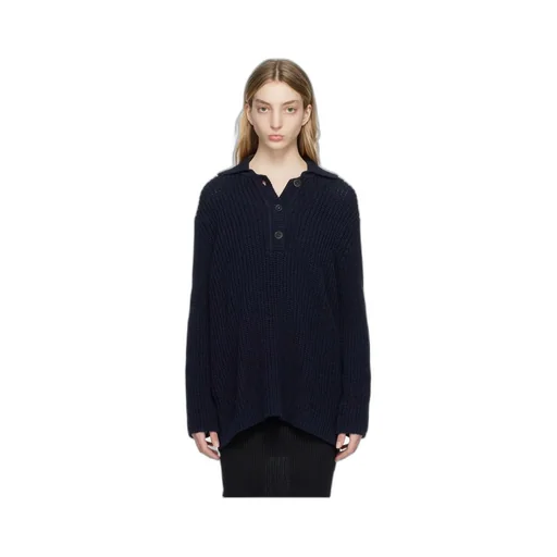 Lapel Long-Sleeved Sweater