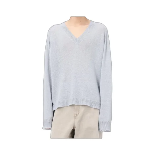 V-Neck Long-Sleeved Sweater