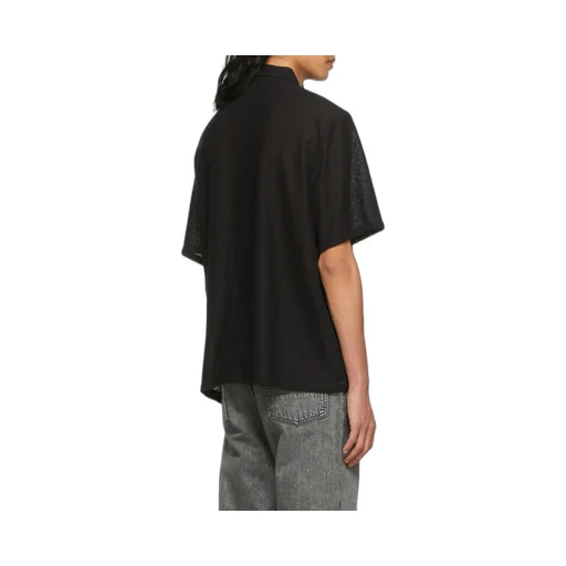 Short Sleeved Buttoned Box Shirt