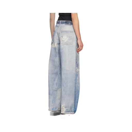 Digital Print Denim Jeans